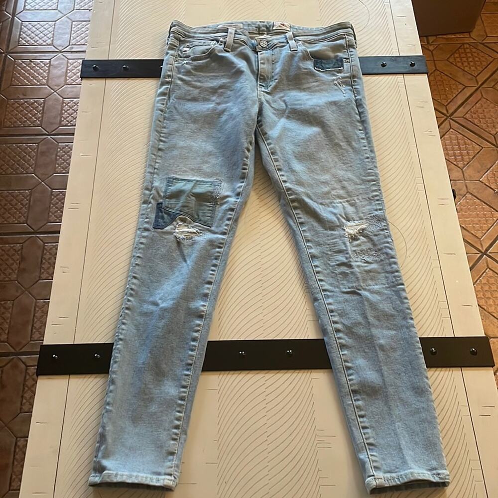Adriano Goldschmied patchwork super skinny ankle